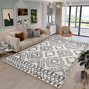Tapis Sahara – Doux, Moelleux Et Facile à Vivre, Idéal Pour Le Salon Ou La Chambre – Design Géométrique Moderne En Beige – 160 X 230 Cm – Certifié Oeko-Tex - 5