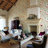 Blooming Wall Papier peint en tissu non-tissé moderne pour salon, chambre à coucher, cuisine, 244 m² Vert