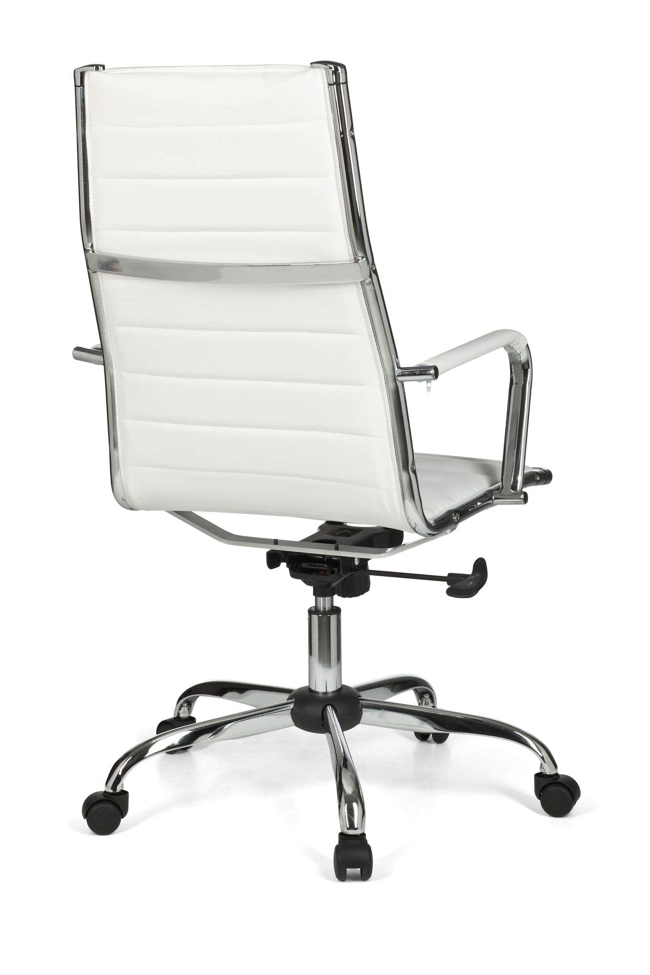Finebuy chaise de bureau design velours chaise pivotante avec dossier, chaise coque 120 kg réglable en hauteur, chaise de travail sans roulettes