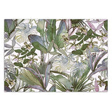 Feeby Papier Peint Intisse Tropical Feuillage Fleurs 300x210 cm vert Moderne Panoramique XXL Photo Mural Muraux Chambre Bureau Salle Plantes Exotiques Monstera