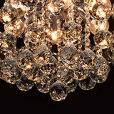 MW-Light 232017506 Lustre Magnifique Design Baroque en Métal couleur Chrome Brillant décoré de Pampilles Boules en Cristal pour Salon Salle de Séjour Chambre 6x60W E14