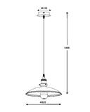 Lucide BISTRO - Suspension - Ø 32 cm - Cuivre