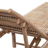 vidaXL Chaise Longue Bambou Transat de Jardin Patio Piscine Balcon Extérieur