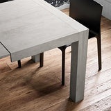 MOBILI FIVER, Table Extensible Cuisine, Iacopo, Chêne Naturel, 140 x 90 x 77 cm, Mélaminé, Made in Italy