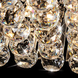 Saint Mossi Moderne Design K9 Cristal Gouttelette Lustre Éclairage LED Plafonnier Plafond Luminaire Suspension Luminaire pour Salle à Manger Salle De Bains Chambre Salon 9 * G9 40 x 40 x 18 c