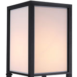 Homcom Lampadaire étagère Lampe étagère 26L x 26l x 160H cm 3 étagères 4 Niveaux MDF Noir