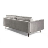 Kave Home - Canapé Debra 2 Places Velours Gris