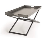 MACABANE HABY Table, Zinc, Anthracite, 101,5X51X46