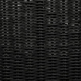 PEGANE Fauteuil en Bois de rotin Coloris Noir - Longueur 65 x Profondeur 72 x Hauteur 82 cm