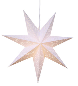 'Best Season Papier étoile Dot 54 cm"Matériau : Papier Env. Ø 54 cm, avec câble, blanc 23 7-28
