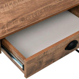 vidaXL Bureau avec Tiroir Couleur de Chêne Table d'Ordinateur Table Console