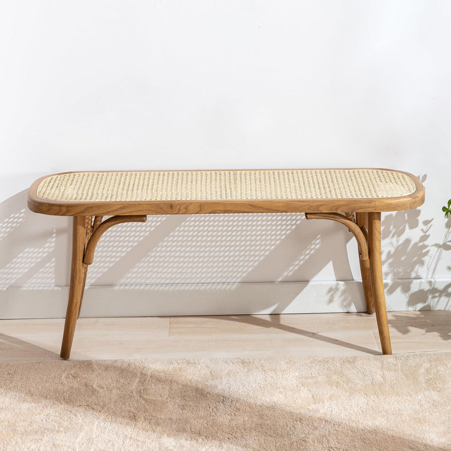 Wahson Bancs de Salle à Manger, Banc de Cuisine Bois Massif, Banc d'Entrée Style Vintage Banquette Restaurant pour Salle à Manger et Entrée, Bois Naturel