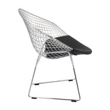 Vaukura Chaise BERTOIA Diamond - Chaise Design métallique (Plusieurs Couleurs)