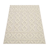 Paco Home Tapis Poils Longs Tapis De Salon Tapis Shaggy Aspect 3D Ethnique Boho Look Vintage Doux, Dimension:160x220 cm, Couleur:Crème 3