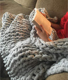 Couverture tricotée Chunky, couvertures en tricot de fil Big Chunky faits à la main, grand câble tricoté, couverture de décor, couverture douce et confortable pour couverture canapé ou canapé de ferme