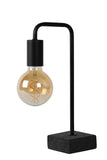 Lucide 45565/01/30 Lampe de table, Acier, E27, 40 W, Noir