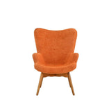 BHDesign Sylvia - Fauteuil Moderne scandinave - Tissu - Coloris Orange