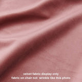 Duhome Chaise Salle à Manger Lot de 2 en Tissu Velours Rose sélection de Couleur Design Retro Chaise scandinave avec Pieds en métal 518MJ