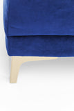 Kare Design Canapé Proud 3 Places Velours Bleu Roi
