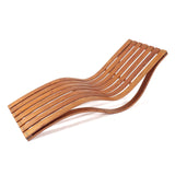 Ampel 24, Chaise Longue Capri | Forme Arrondie Ergonomique | Chaise résistante en Bois de méléze pour Jardin ou Sauna