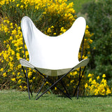 Fauteuil AA Butterfly - Structure Noire (Blanc)