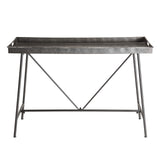 MACABANE HABY Table, Zinc, Anthracite, 111,5X41,5X76,5