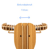 bambuswald Tête d'animal en Bois - Trophée/Décoration en Optique 3D - Taureau 48x36x30 pour Chambres d'enfants, Chambres d'enfants et Chambres de bébé | + Manuel Allemand