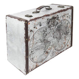 HMF - Valise style vintage - Design avec carte du monde - Différentes tailles - 6430