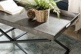 MACABANE HABY Table, Zinc, Anthracite, 101,5X51X46