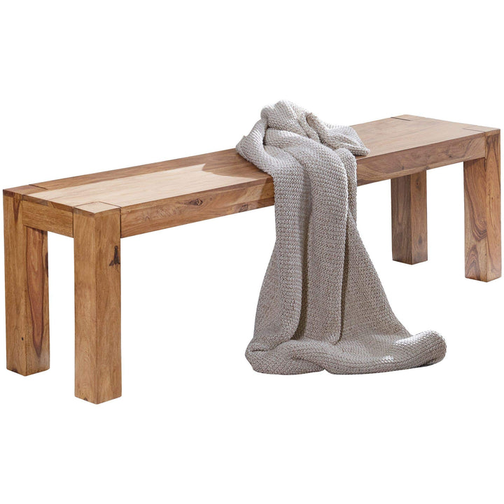 FineBuy Banc de Cuisine Bois Massif Acacia 140 x 45 x 35 cm Champêtre | Salle à Manger Banque - Capacité de Charge maximale: 150-200 kg - Banc pour Table de Cuisine | Banc Salle à Manger FineBuy Banc de Cuisine Bois Massif Acacia 140 x 45 x 35 cm Champêtre | Salle à Manger Banque - Capacité de Charge maximale: 150-200 kg - Banc pour Table de Cuisine | Banc Salle à Manger
