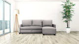 Furniture 247 Canapé en L interchangeable- Gris