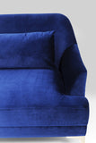 Kare Design Canapé Proud 3 Places Velours Bleu Roi