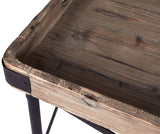 Better & Best Table Plateau Rectangulaire, Petite, avec Pieds, en Bois, Noir, 51 x 33 x 62 cm