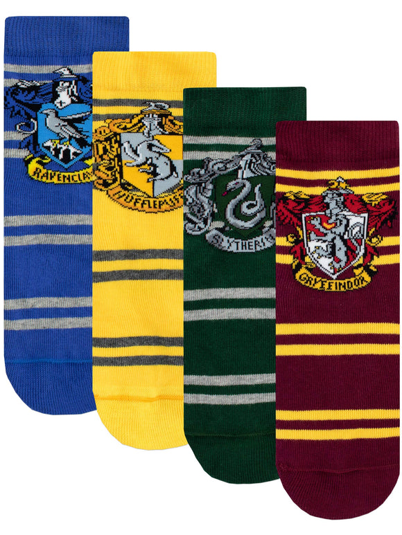Harry Potter - Chaussettes Pack de 4 - Hogwarts - Enfants - Multicolore - 37/40 (taille du fabricant 4-6.5)