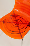 Calligaris - Chaise Leau CS/1273 - en orange transparent